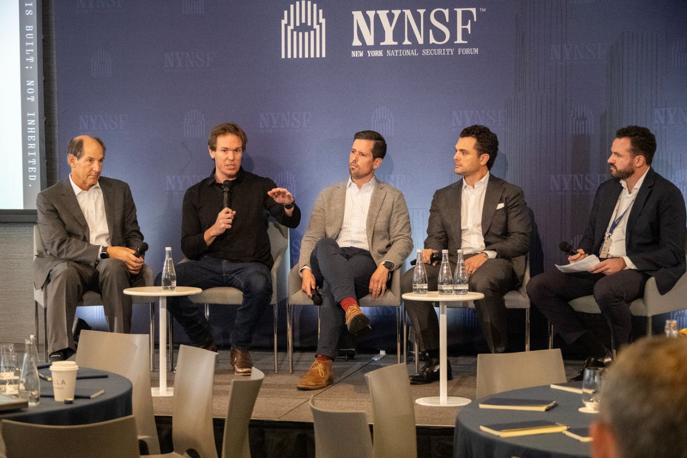 Capital Formation in Defense Tech panel on the NYNSF stage